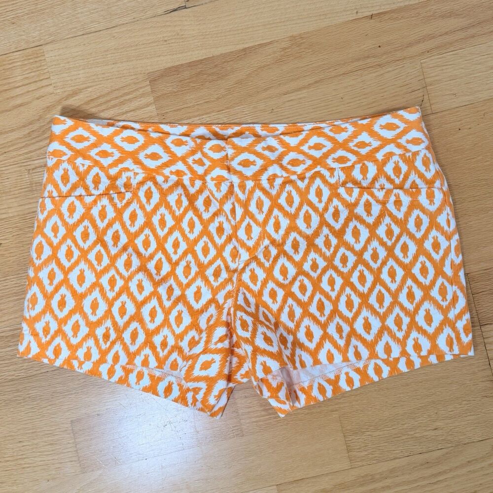 Lilly Pulitzer Ellie Little Fish Shorts Nectar Orange 12 GUC Resort Coastal Prep